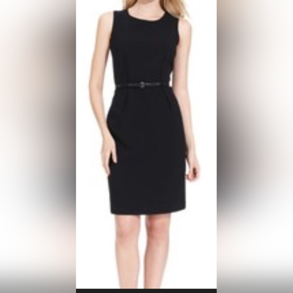 Calvin Klein Black Mini Dress W Belt